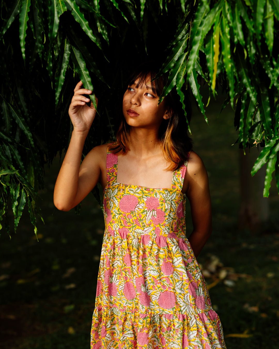 PINK FLOWER RAPID MAXI DRESS