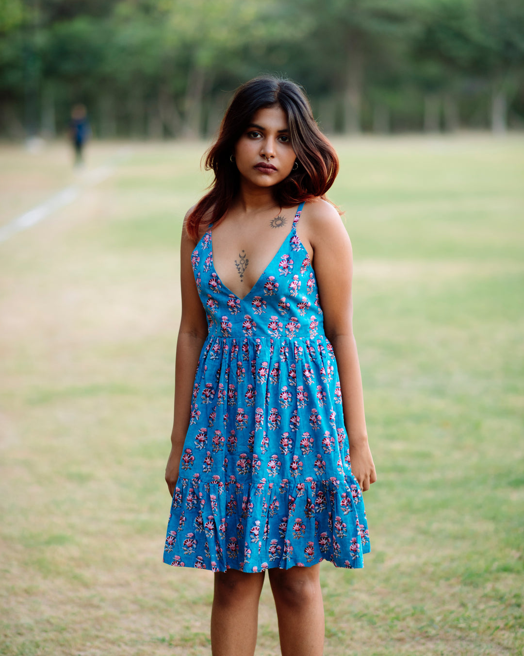 CORAL BLOSSOM RAPID SHORT DRESS