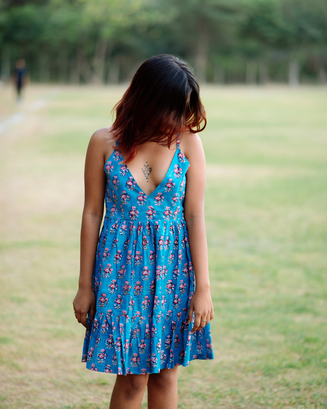CORAL BLOSSOM RAPID SHORT DRESS