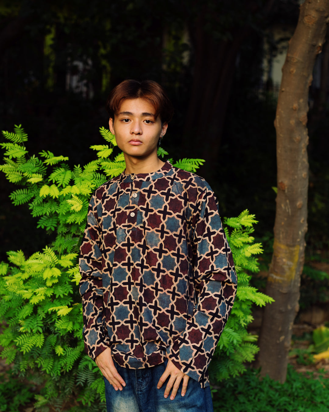 MOROCCAN AJRAKH SHORT KURTA