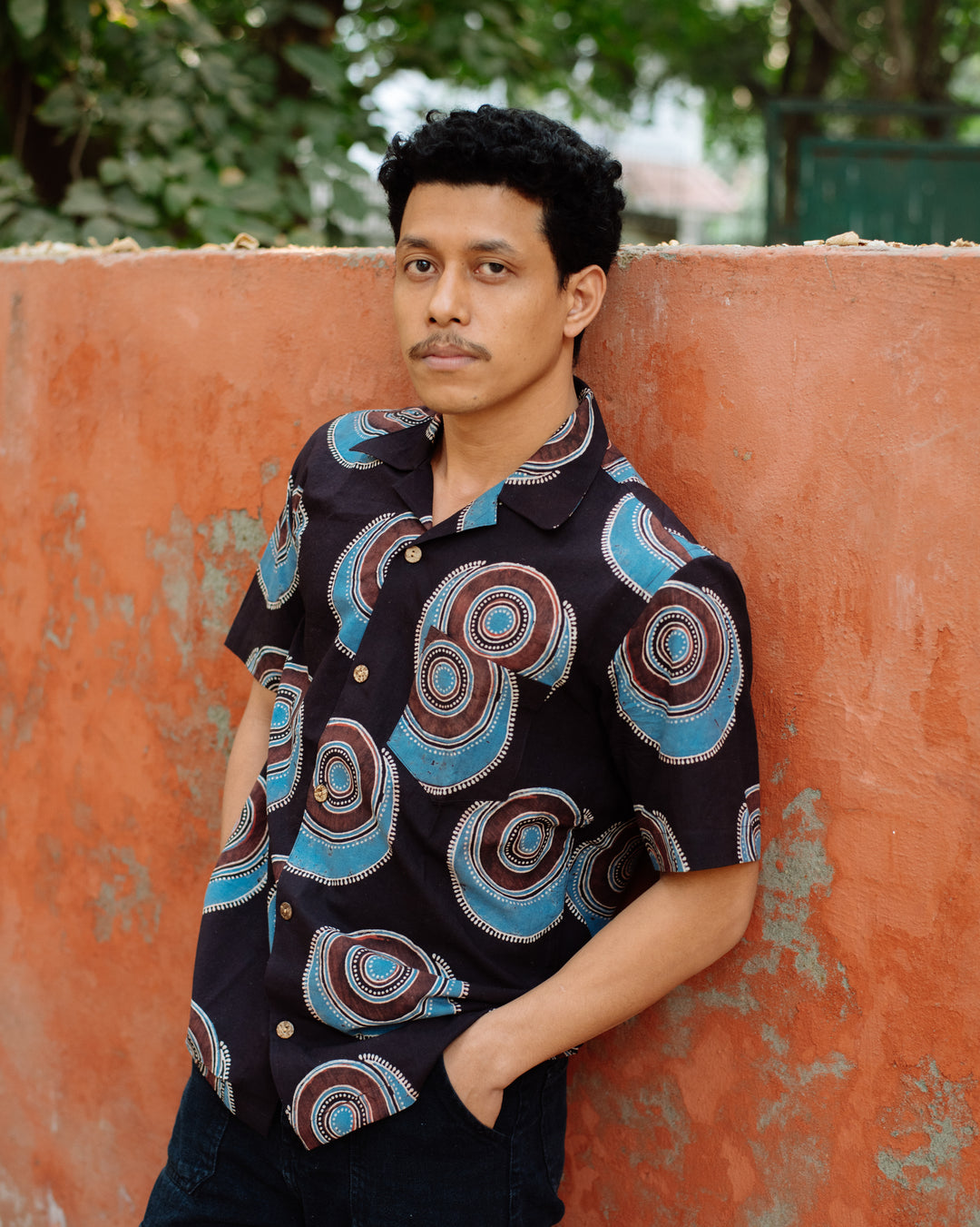 BLACK NAZAR BATTU AJRAKH SHIRT