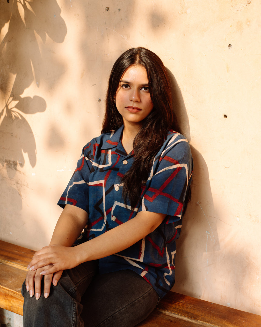 INDIGO SQUARE AJRAKH SHIRT