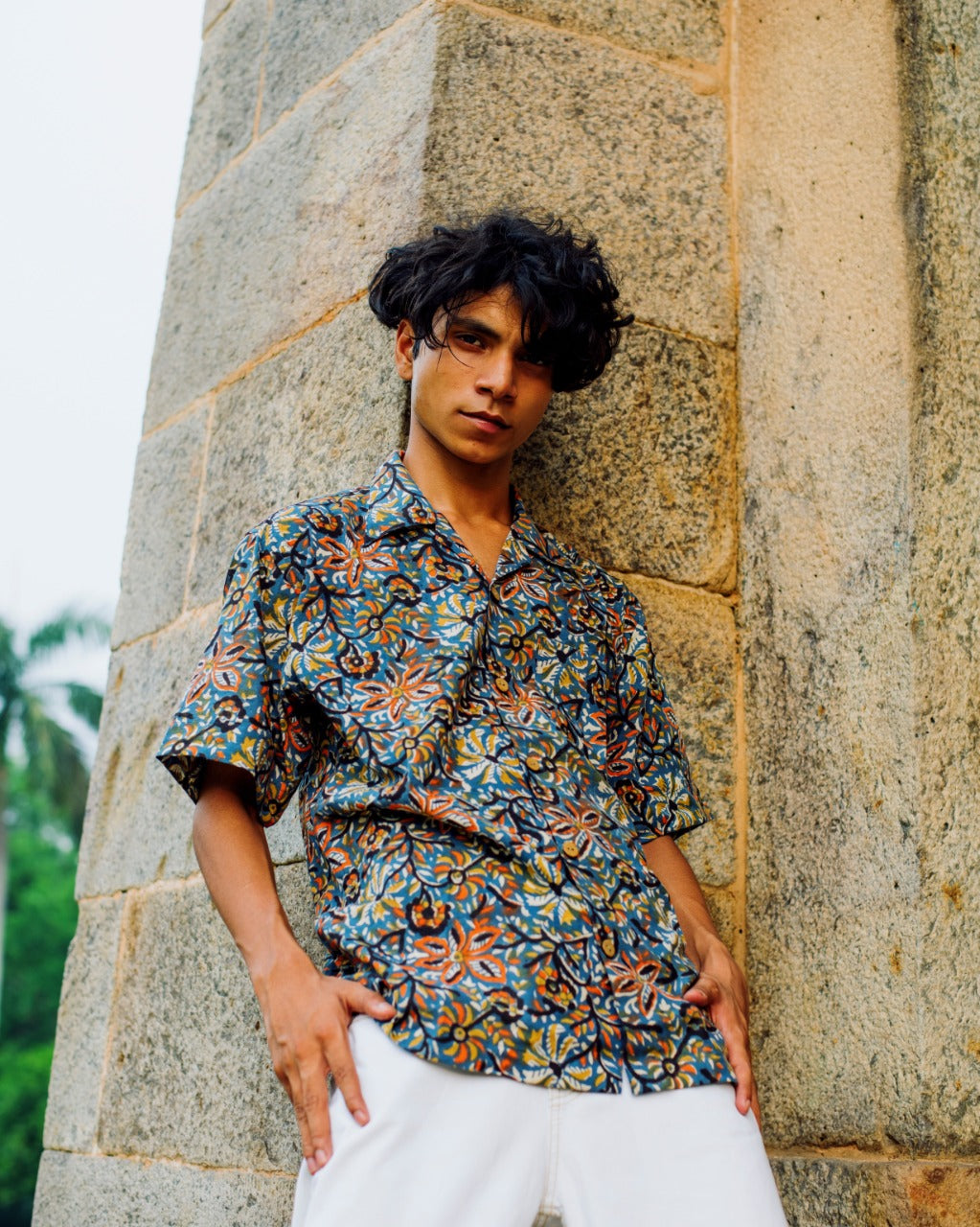 BLUE CRAYON BAGRU SHIRT
