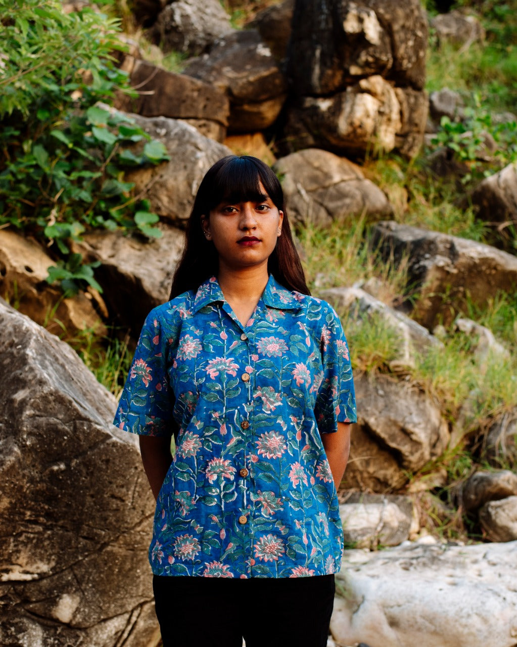 BLUE BUTTERFLY RAPID SHIRT