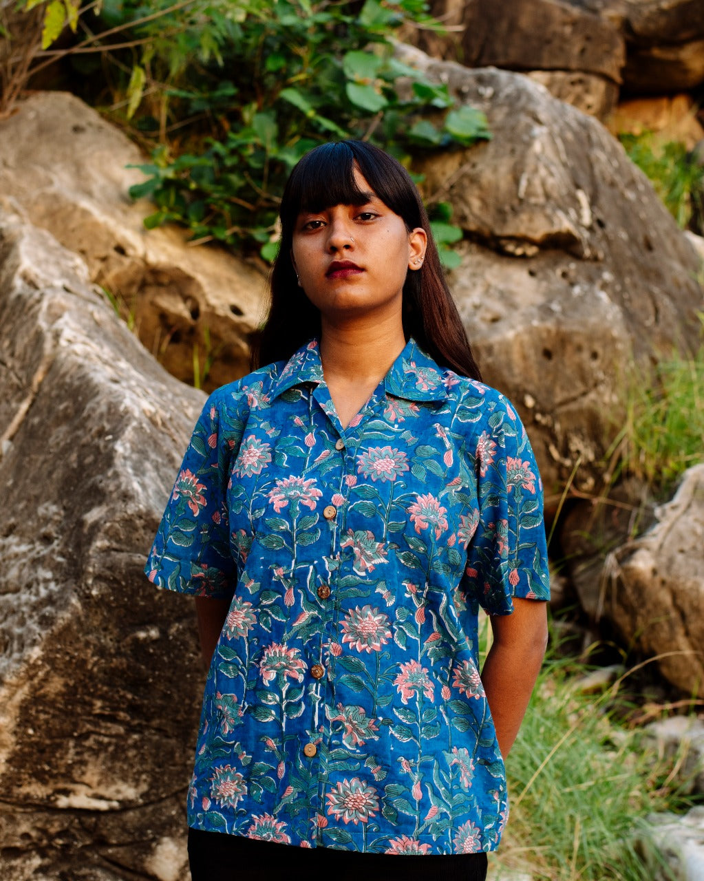 BLUE BUTTERFLY RAPID SHIRT