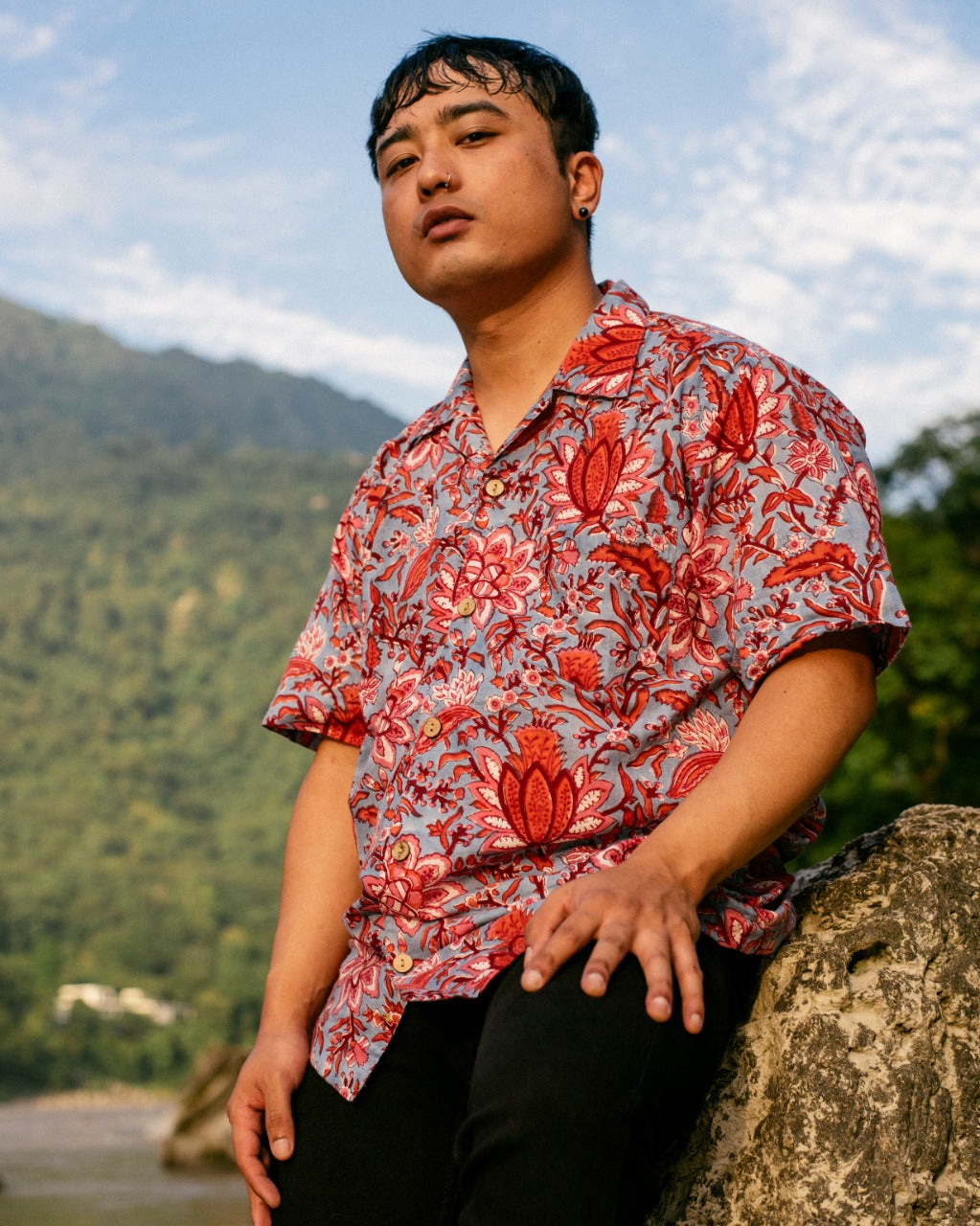 BLUE TROPICAL RAPID SHIRT