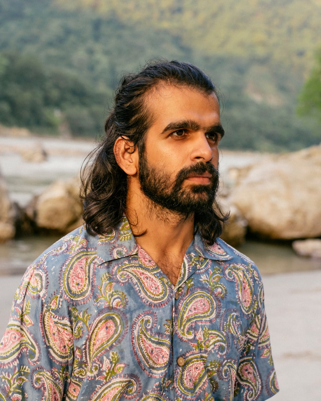 BLUE PAISLEY RAPID SHIRT