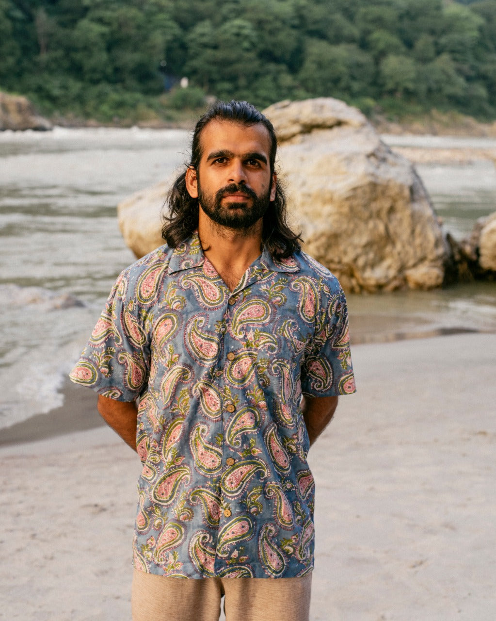 BLUE PAISLEY RAPID SHIRT