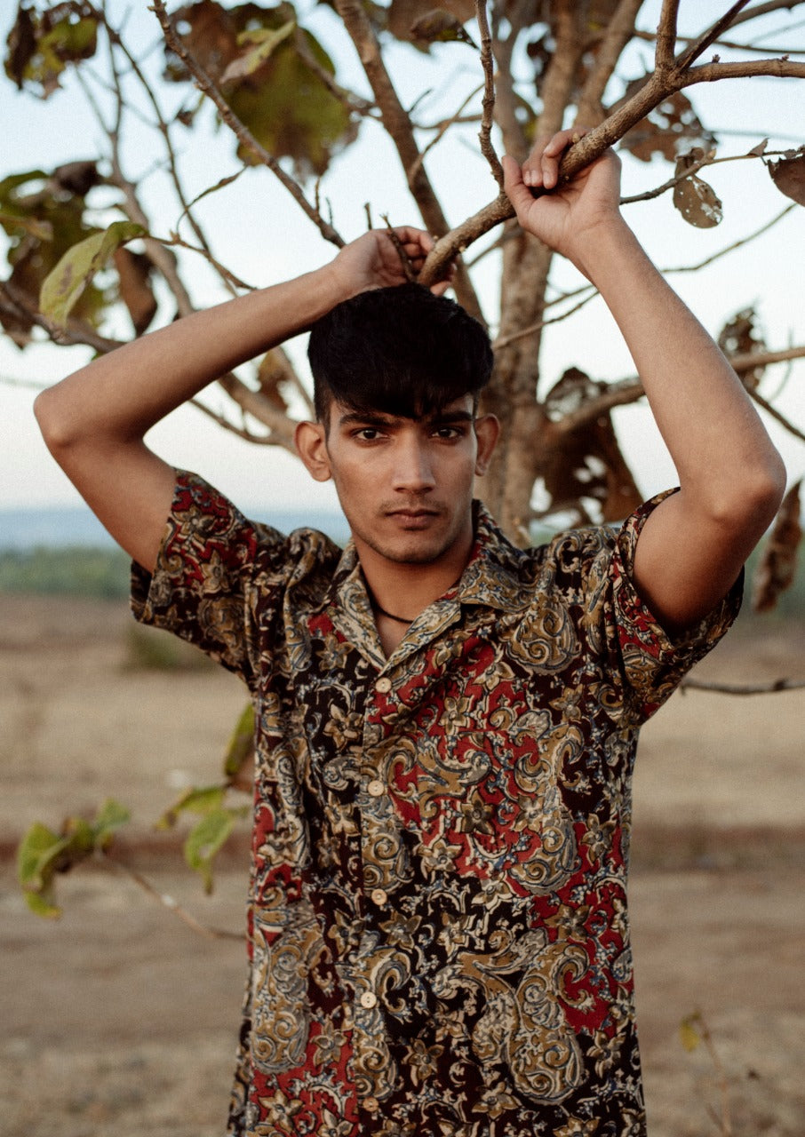 FLORAL MUGHAL BAGRU SHIRT