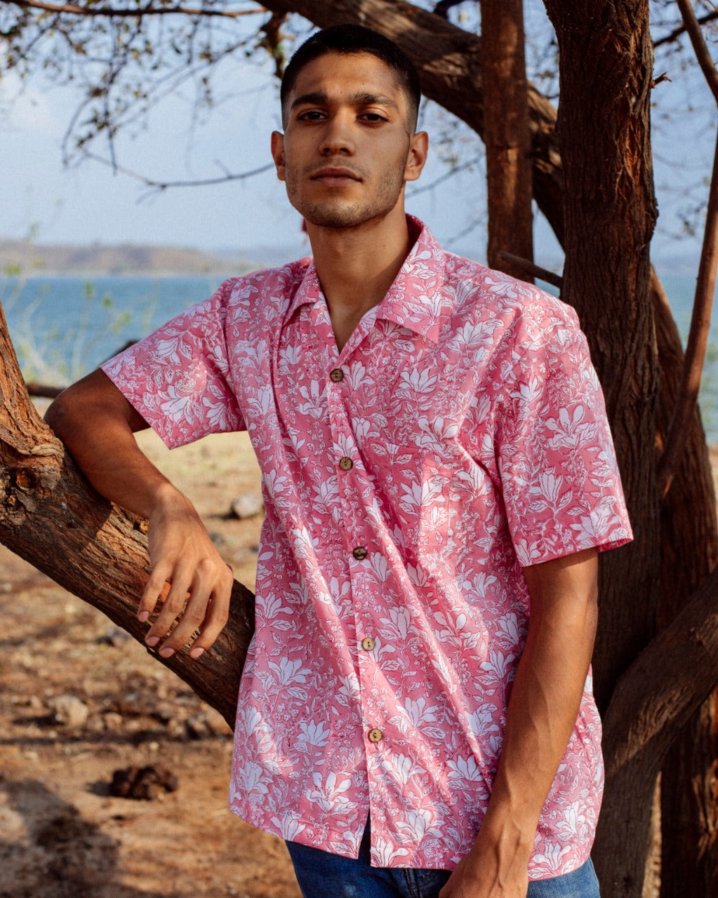 PINK FLORAL RAPID SHIRT