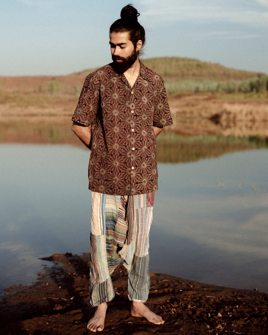 FLOWER CHAKRA AJRAKH SHIRT