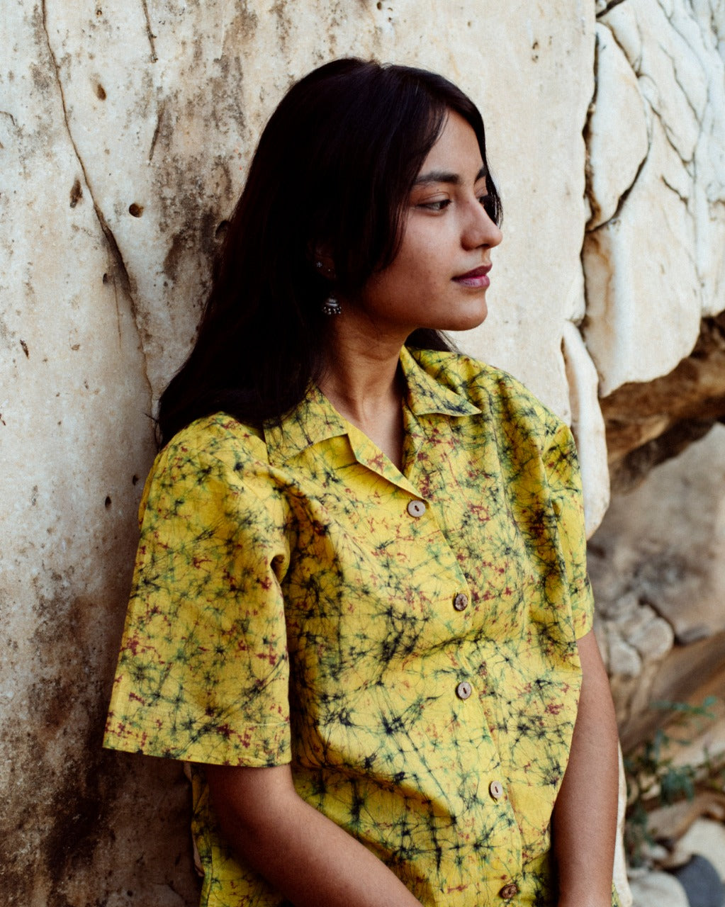 YELLOW BATIK SHIRT