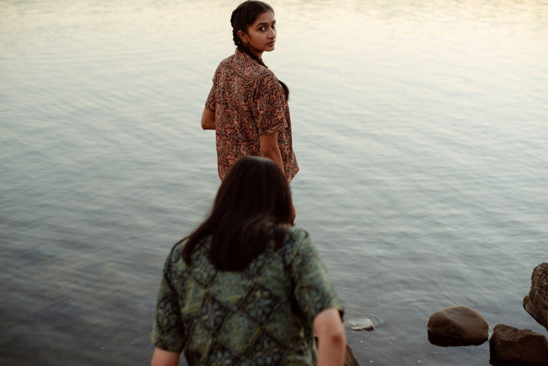 FLORAL LEAF KALAMKARI SHIRT