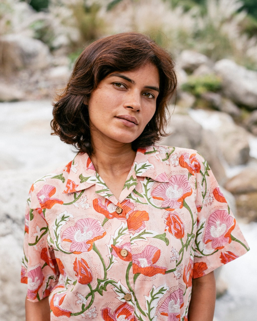PALE PINK FLORAL RAPID SHIRT