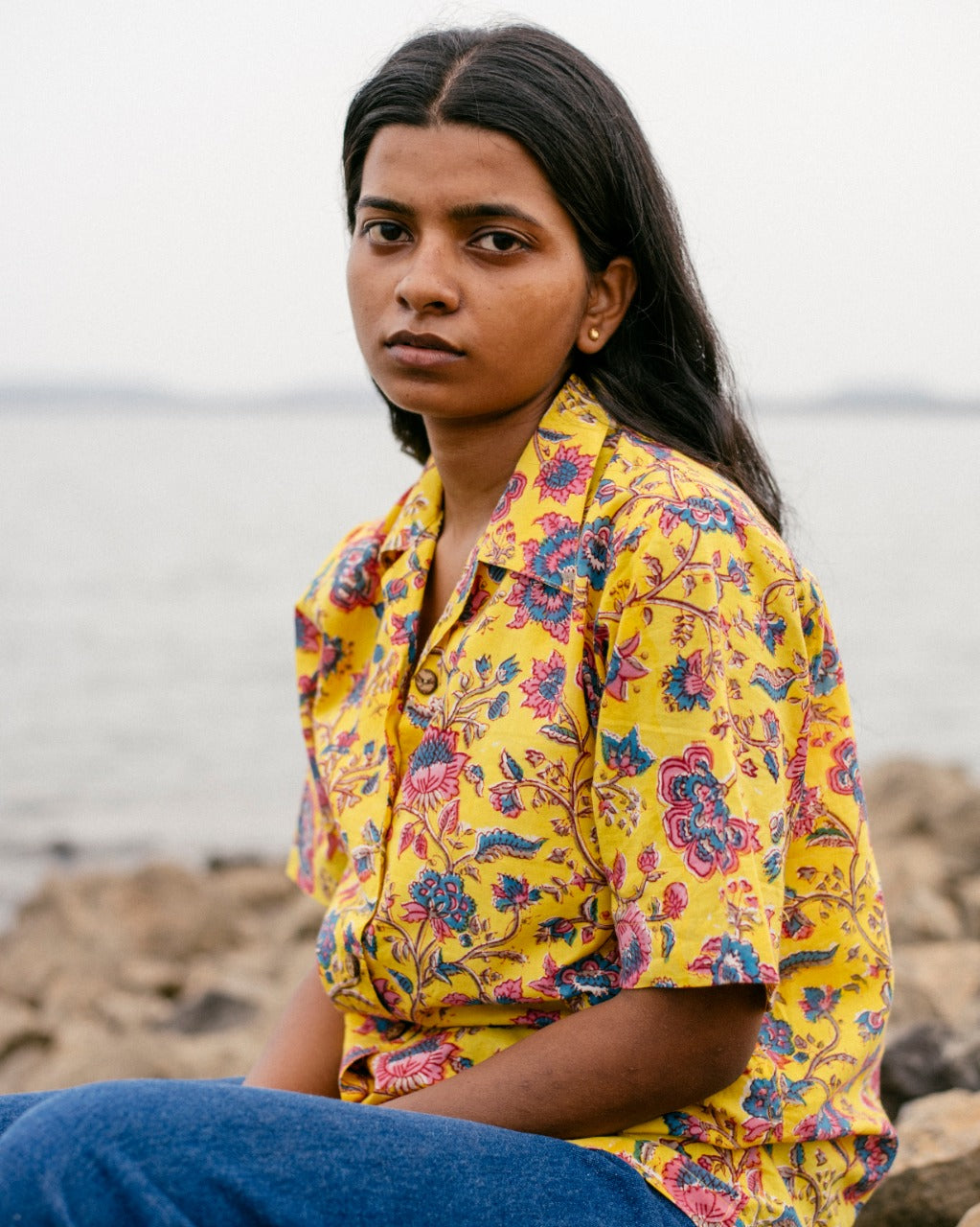 YELLOW FLORAL RAPID SHIRT