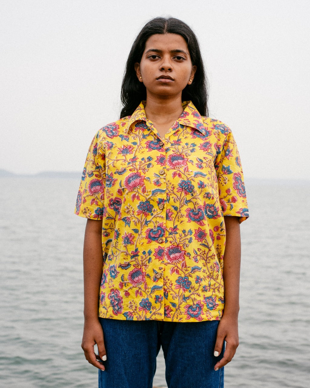 YELLOW FLORAL RAPID SHIRT