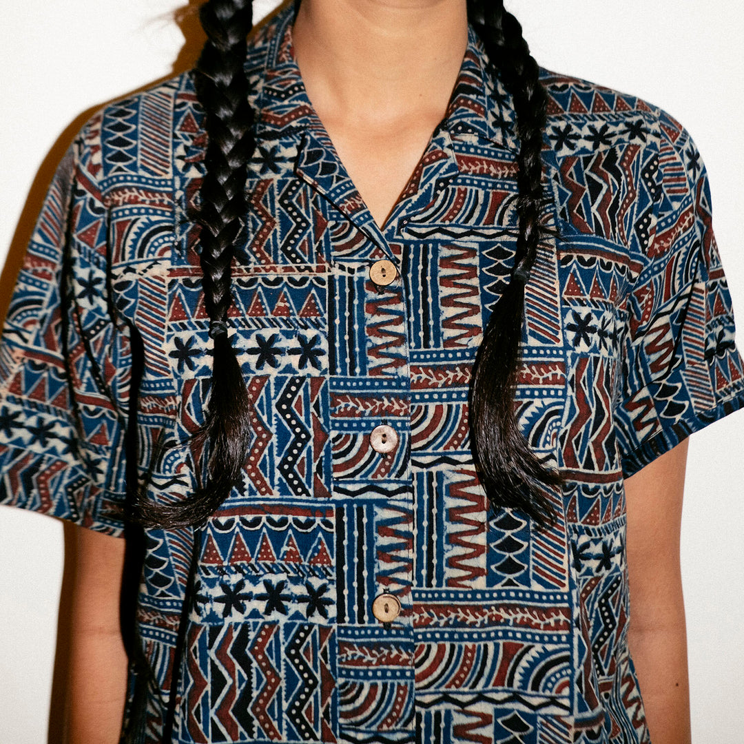 TRIBAL AJRAKH SHIRT