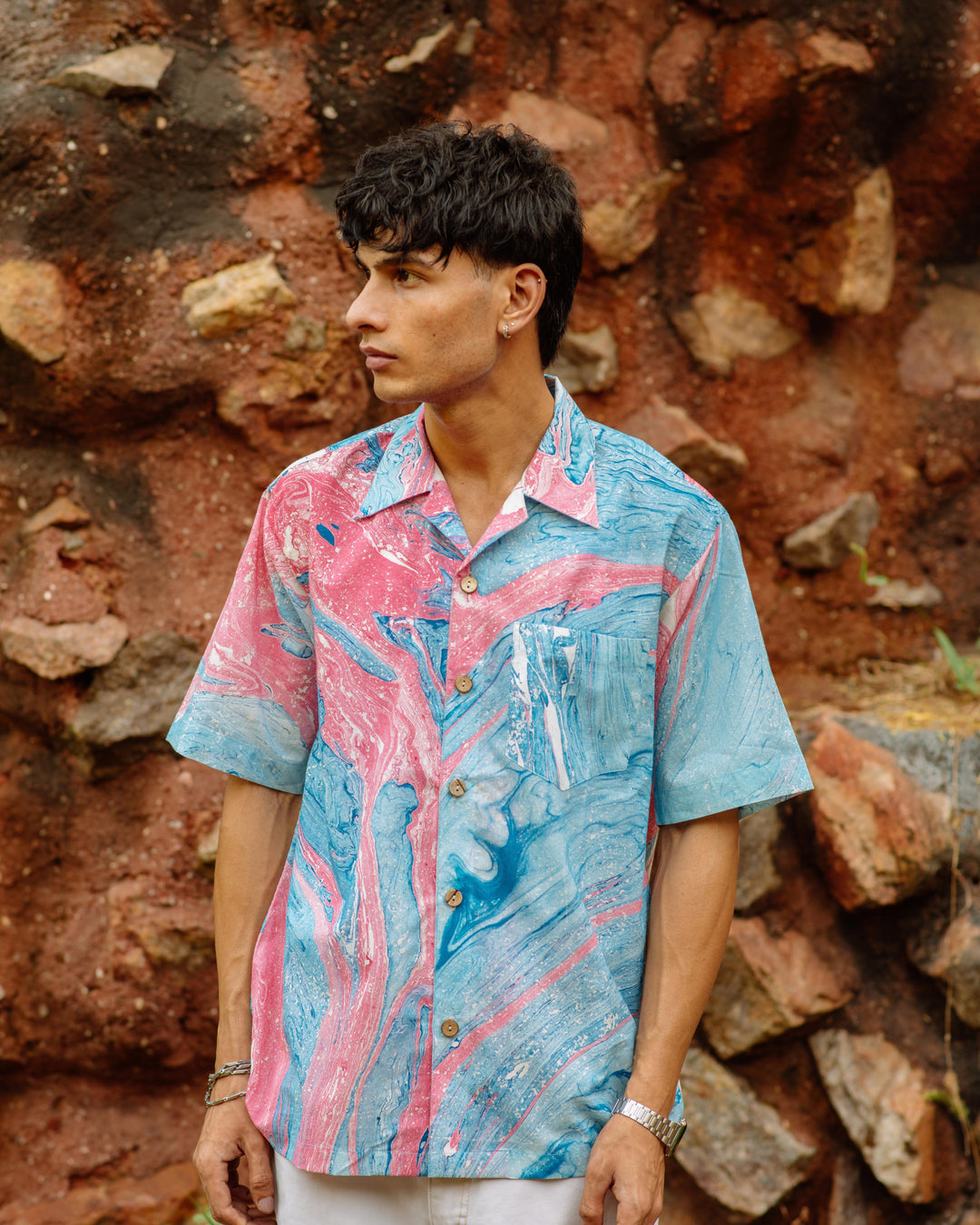 BUBBLEGUM MARBLE SHIRT