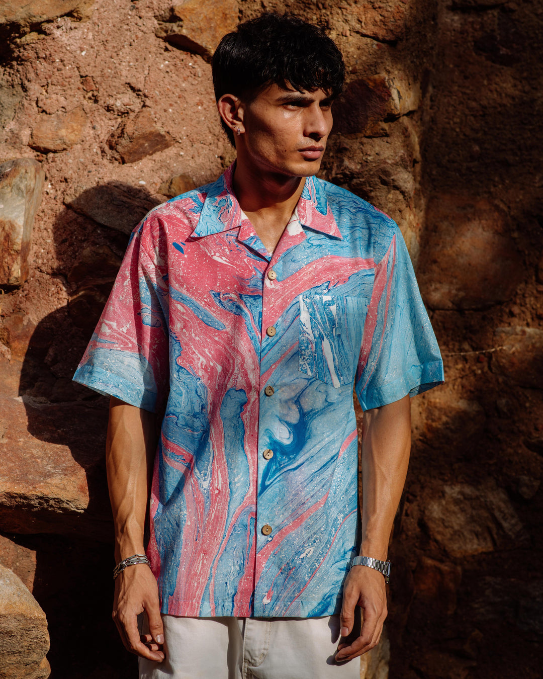 BUBBLEGUM MARBLE SHIRT