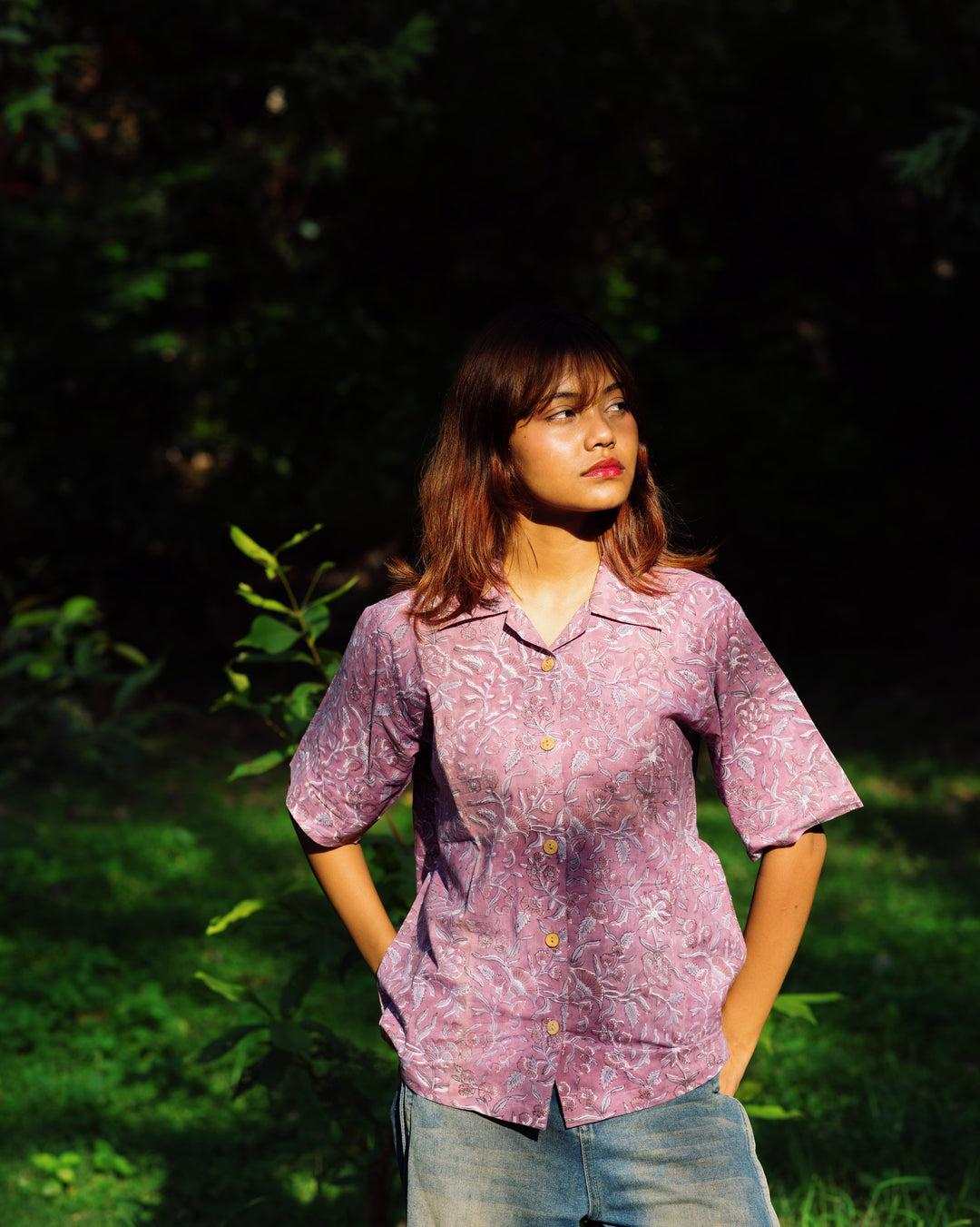 LILAC FLORAL RAPID SHIRT
