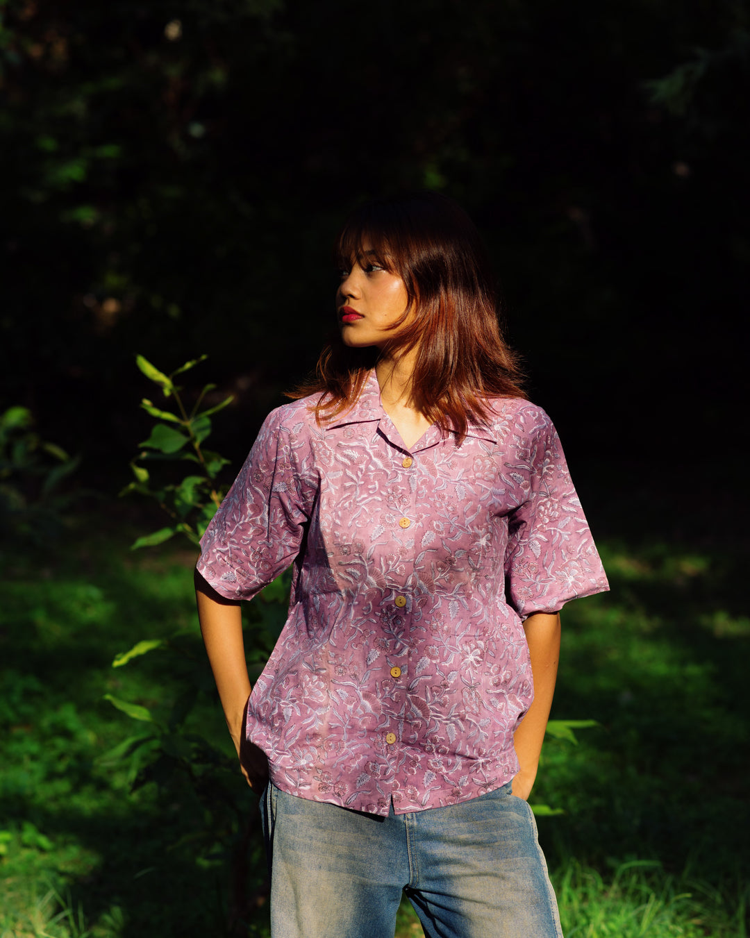 LILAC FLORAL RAPID SHIRT