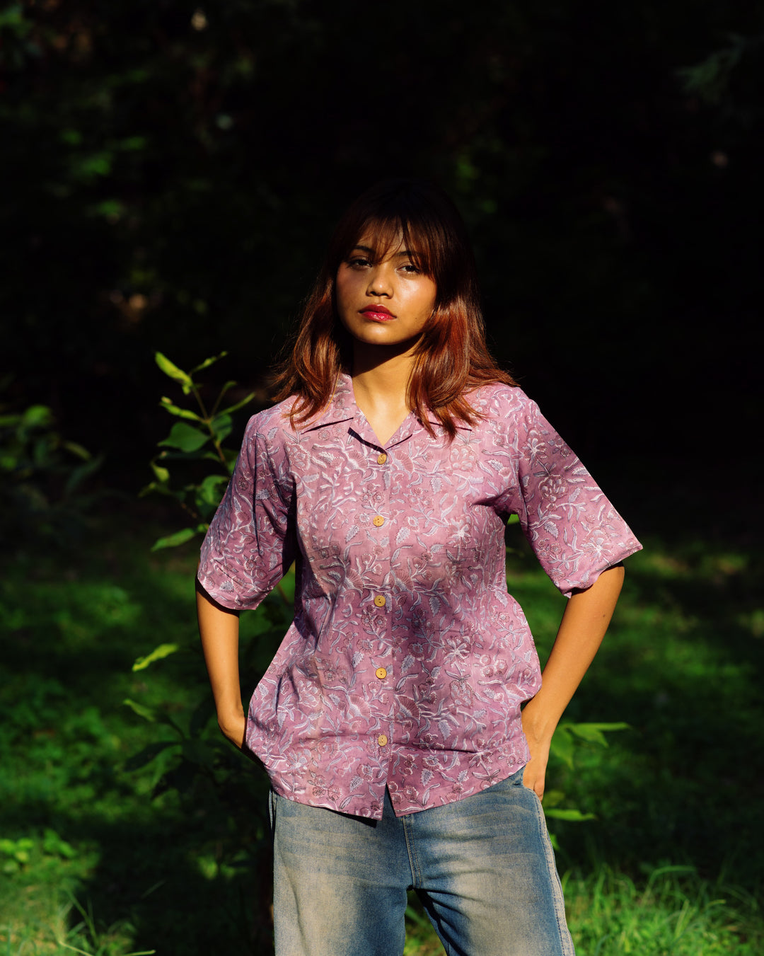 LILAC FLORAL RAPID SHIRT