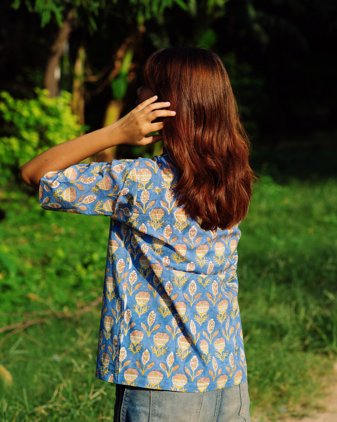 BLUE LAGOON FLORAL RAPID SHIRT
