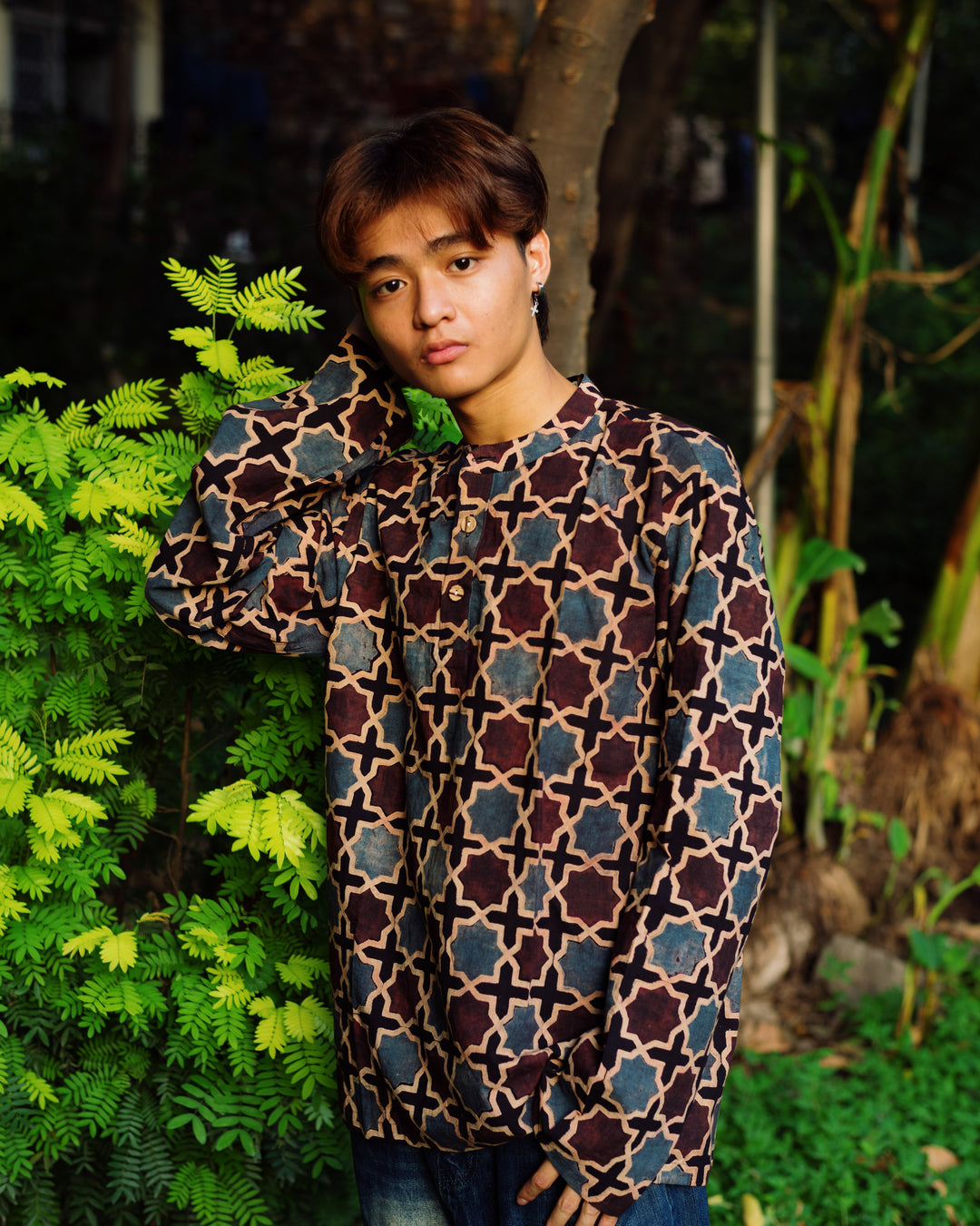 MOROCCAN AJRAKH SHORT KURTA
