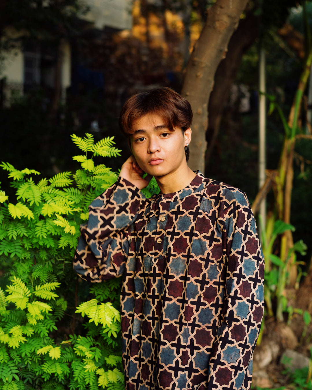 MOROCCAN AJRAKH SHORT KURTA