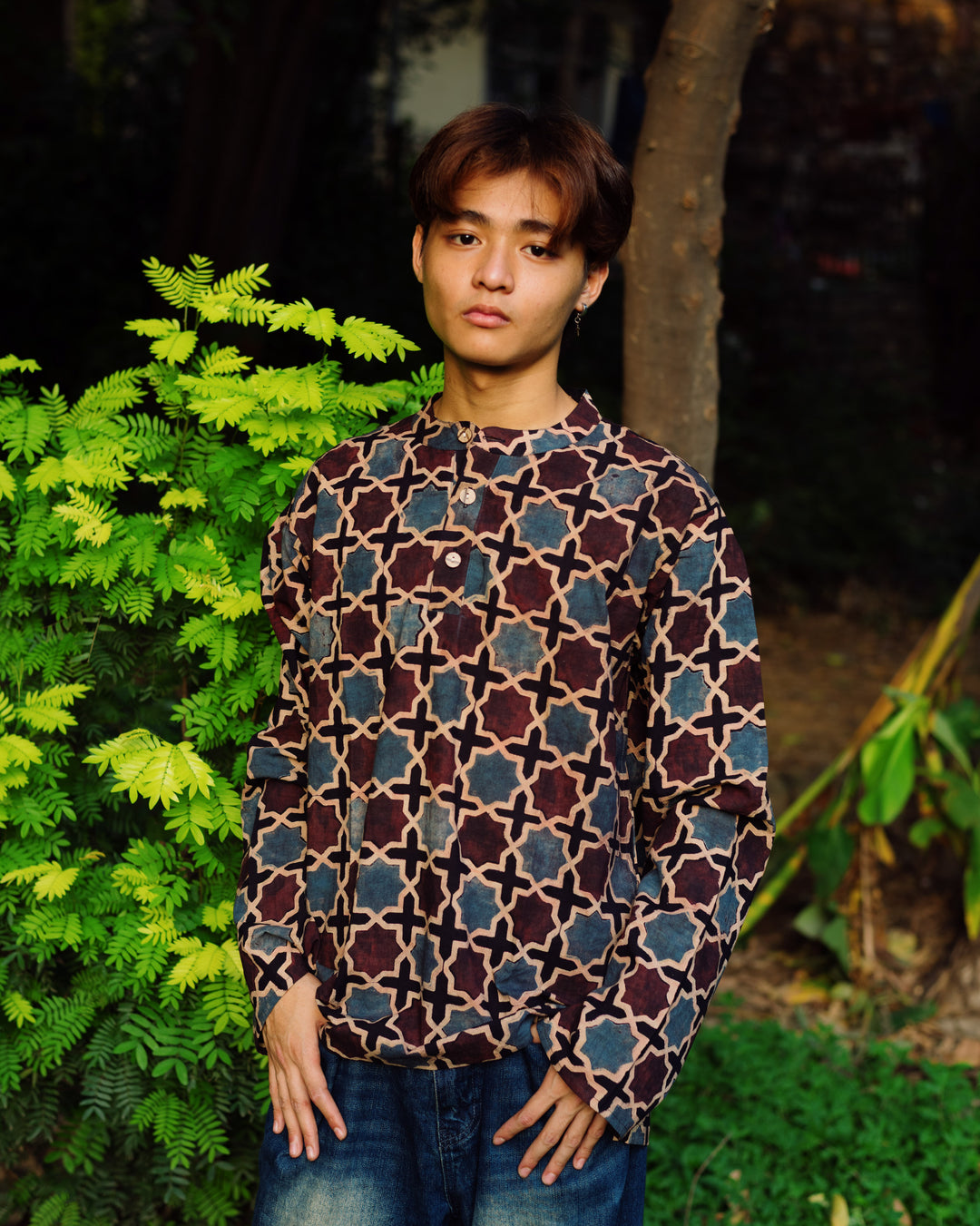 MOROCCAN AJRAKH SHORT KURTA